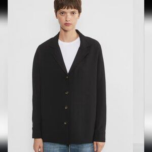 Wilfred Black Freeform Button Down Shirt Size M